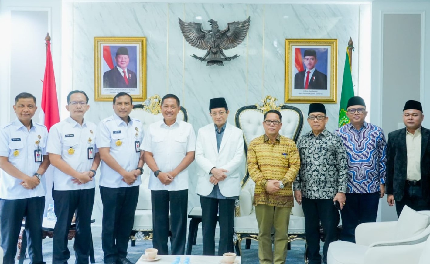 Lakukan Pertemuan di Kantor Kemenag, Wamenhan dan Menag Bahas Isu Kebangsaan serta Sosialisasi tentang Dewan Pertahanan Nasional