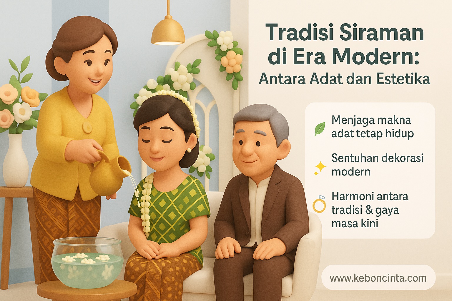Tradisi Siraman di Era Modern: Antara Adat dan Estetika