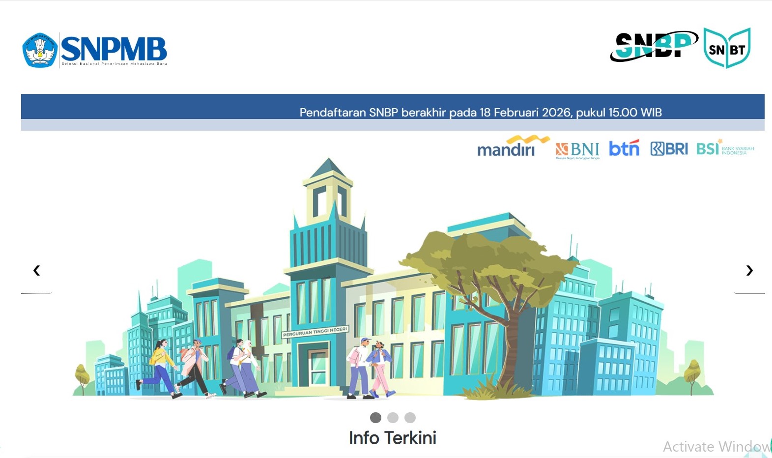 Portal SNPMB Belum Tampilkan Daya Tampung SNBP 2026, Siswa Diminta Tetap Daftar