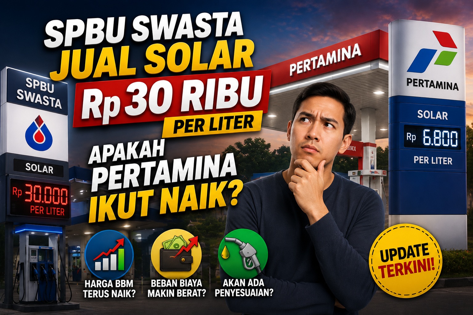 SPBU Swasta Jual Solar Rp 30 Ribu per Liter, Apakah Pertamina Ikut Naik?