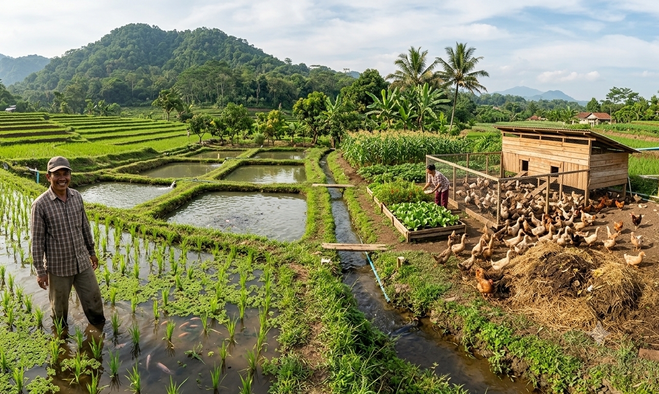 Mengenal Integrated Farming System, Solusi Pertanian Terpadu Tanpa Limbah di Pekarangan Rumah
