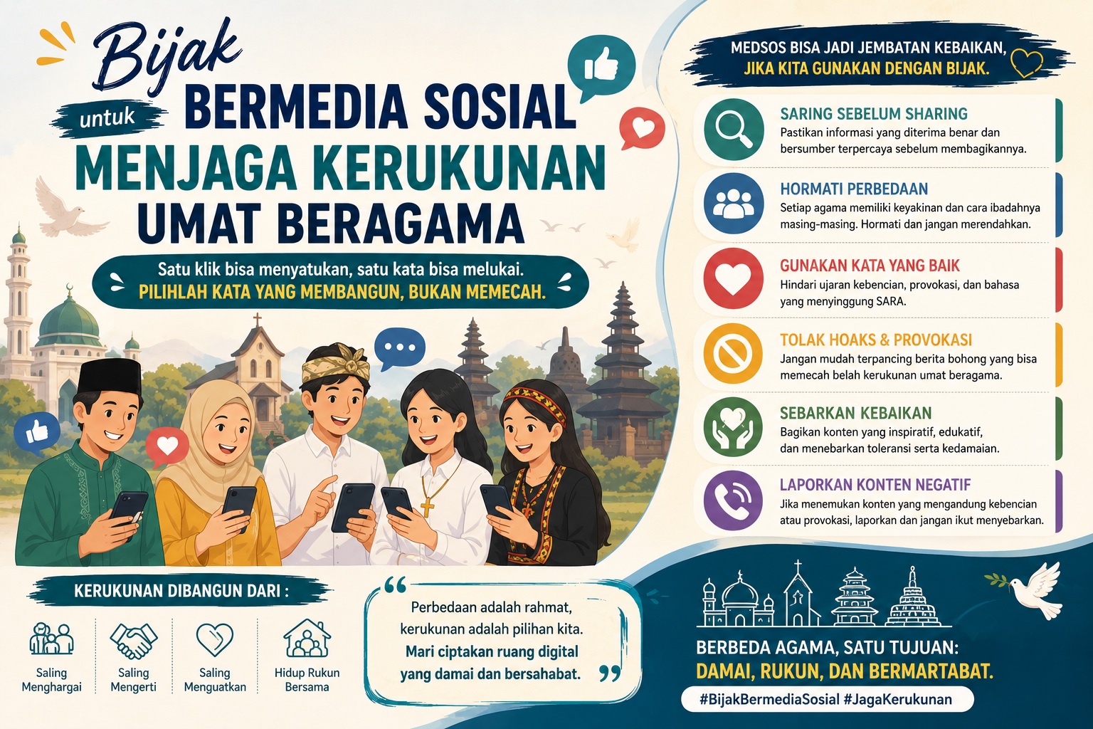 Bijak Bermedia Sosial untuk Menjaga Kerukunan Umat Beragama