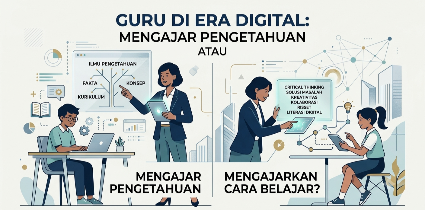 Guru di Era Digital: Mengajar Pengetahuan atau Mengajarkan Cara Belajar?