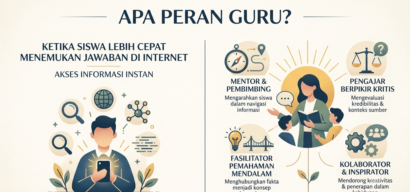 Ketika Siswa Lebih Cepat Menemukan Jawaban di Internet, Apa Peran Guru?