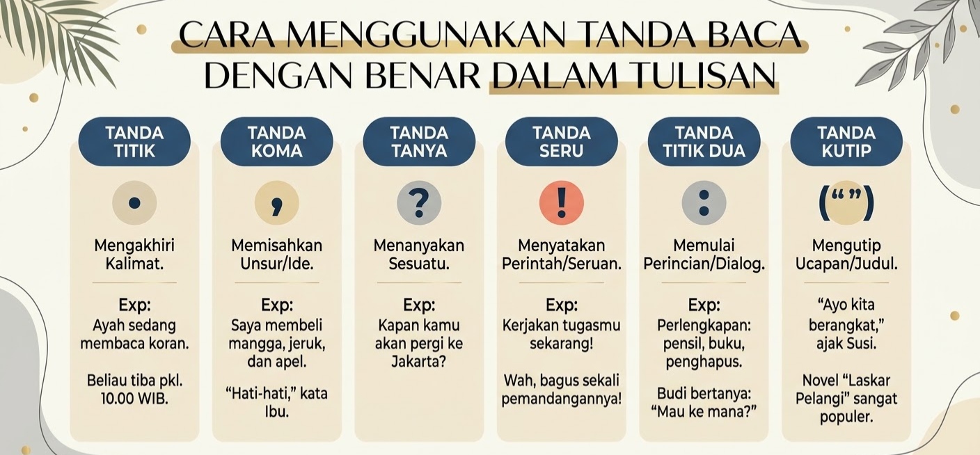Cara Menggunakan Tanda Baca dengan Benar dalam Tulisan