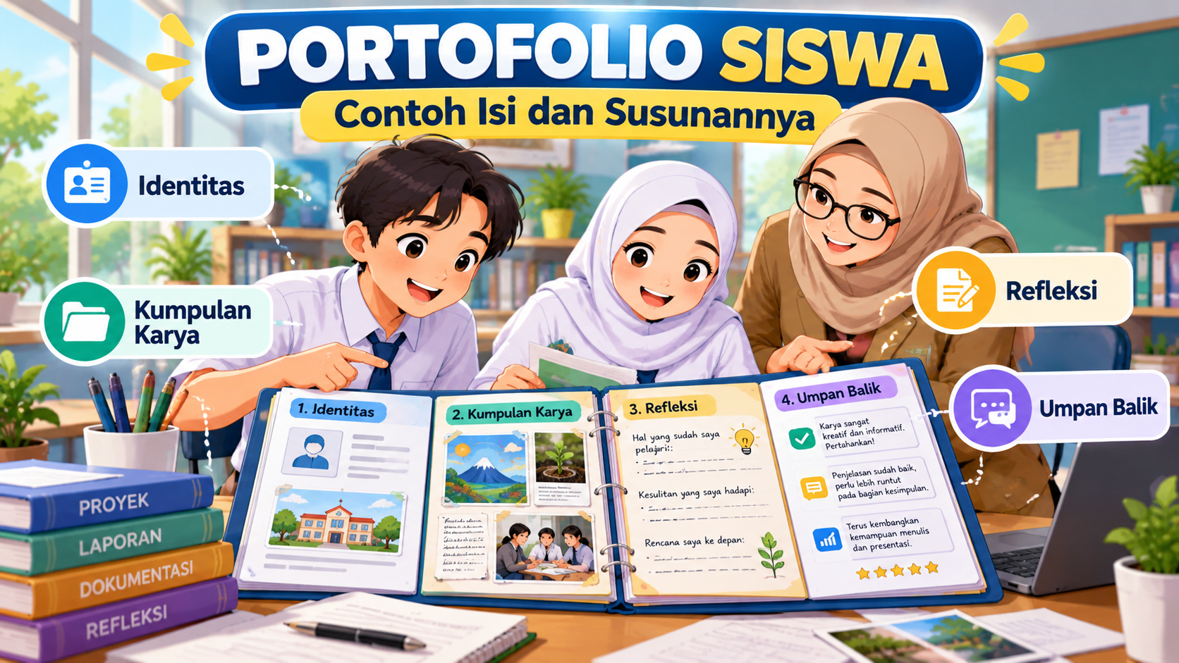 Contoh Portofolio Siswa untuk Tugas Sekolah, Lengkap dengan Susunannya