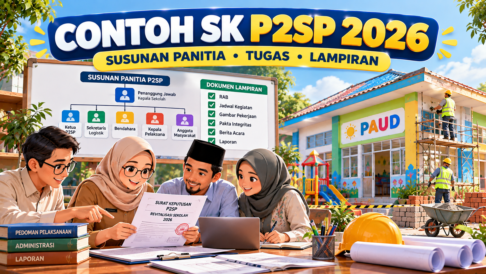 Contoh SK P2SP Revitalisasi Sekolah 2026: Format Susunan Panitia, Tugas Anggota, dan Lampiran