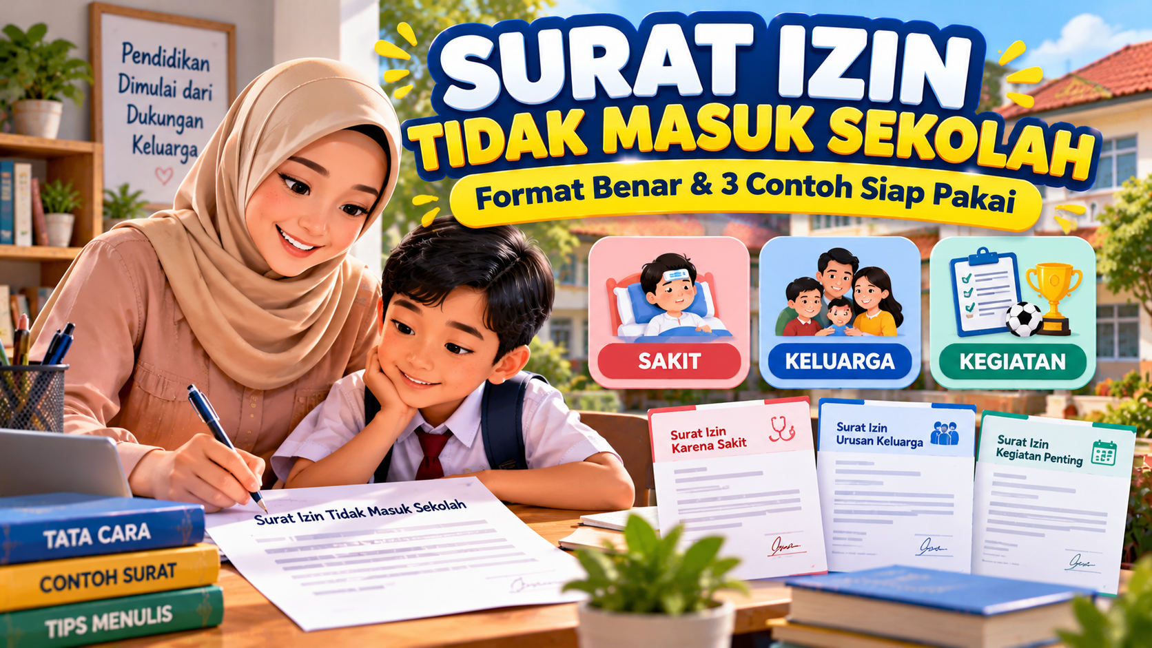 Cara Membuat Surat Izin Tidak Masuk Sekolah yang Benar, Lengkap dengan Contohnya