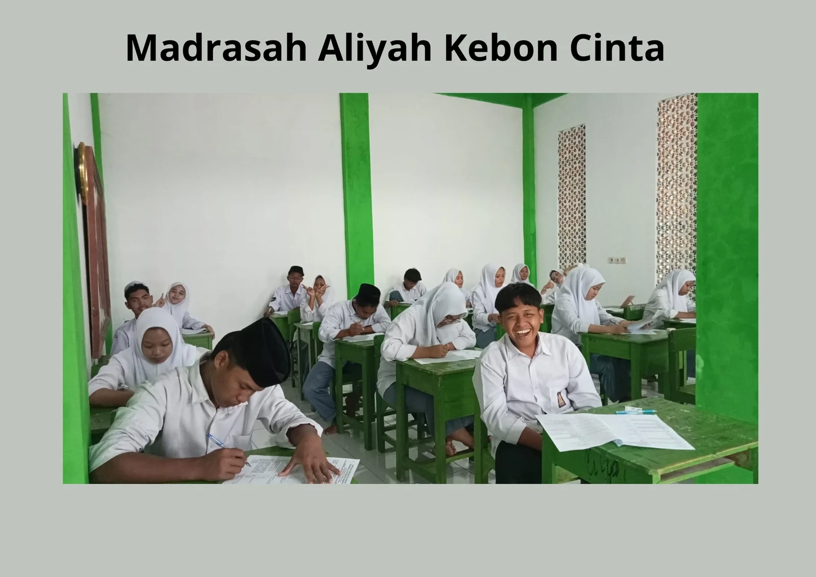 Semangat dan Tawa di Balik Ujian Akhir Semester Madrasah Aliyah Kebon Cinta