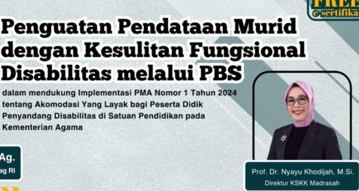 Beri Akses Pendidikan untuk Semua, Kemenag Data Siswa Madrasah yang Punya Kesulitan Fungsional Disabilitas