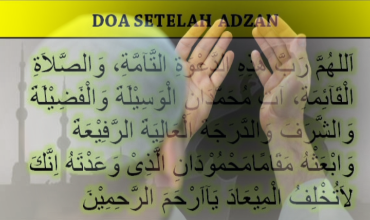🍂" APAKAH KITA MENGANGKAT TANGAN SAAT BERDOA SETELAH ADZAN?