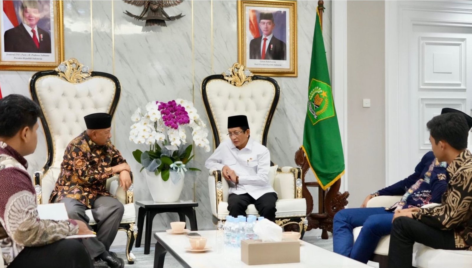 Terima Kunjungan Dubes RI untuk UEA, Menag Bahas Kerja Sama Penguatan Lembaga Pendidikan Indonesia di Timur Tengah