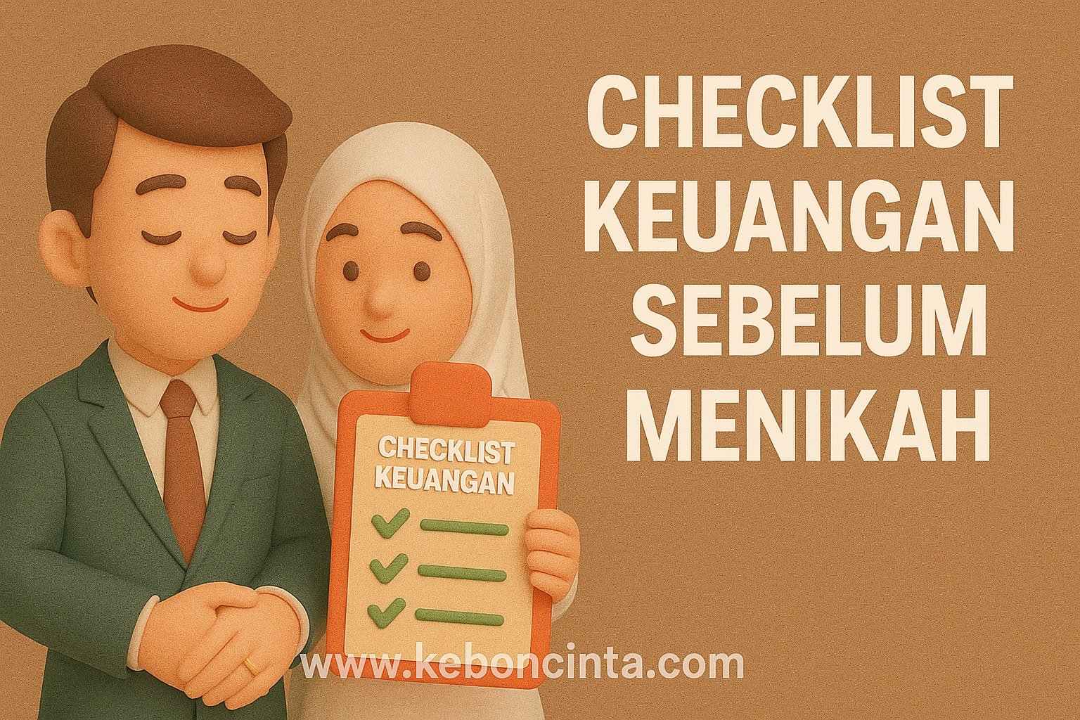 Checklist Keuangan Sebelum Menikah