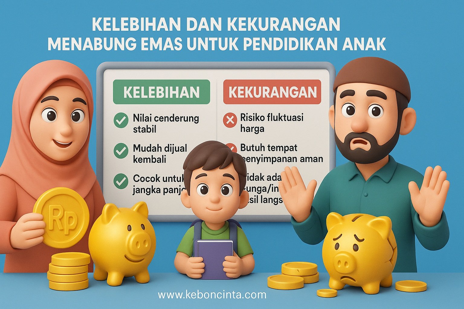 Kelebihan dan Kekurangan Menabung Emas untuk Pendidikan Anak