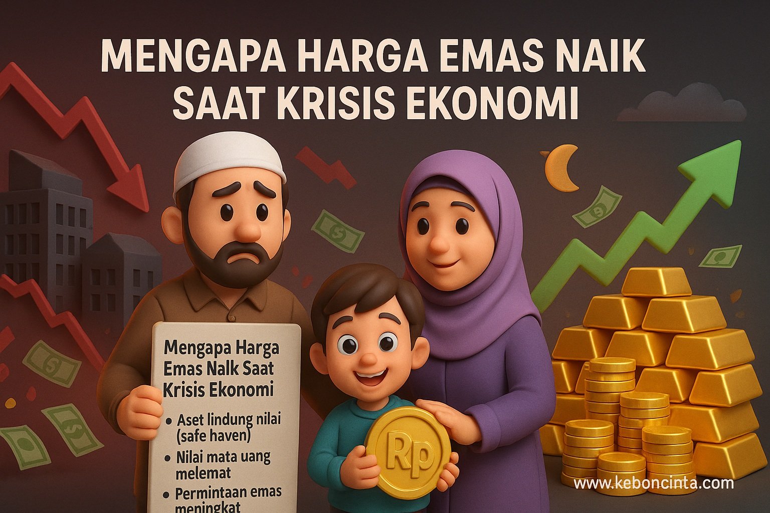Mengapa Harga Emas Naik Saat Krisis Ekonomi?