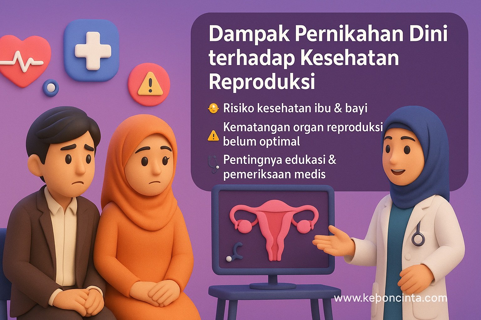 Dampak Pernikahan Dini terhadap Kesehatan Reproduksi