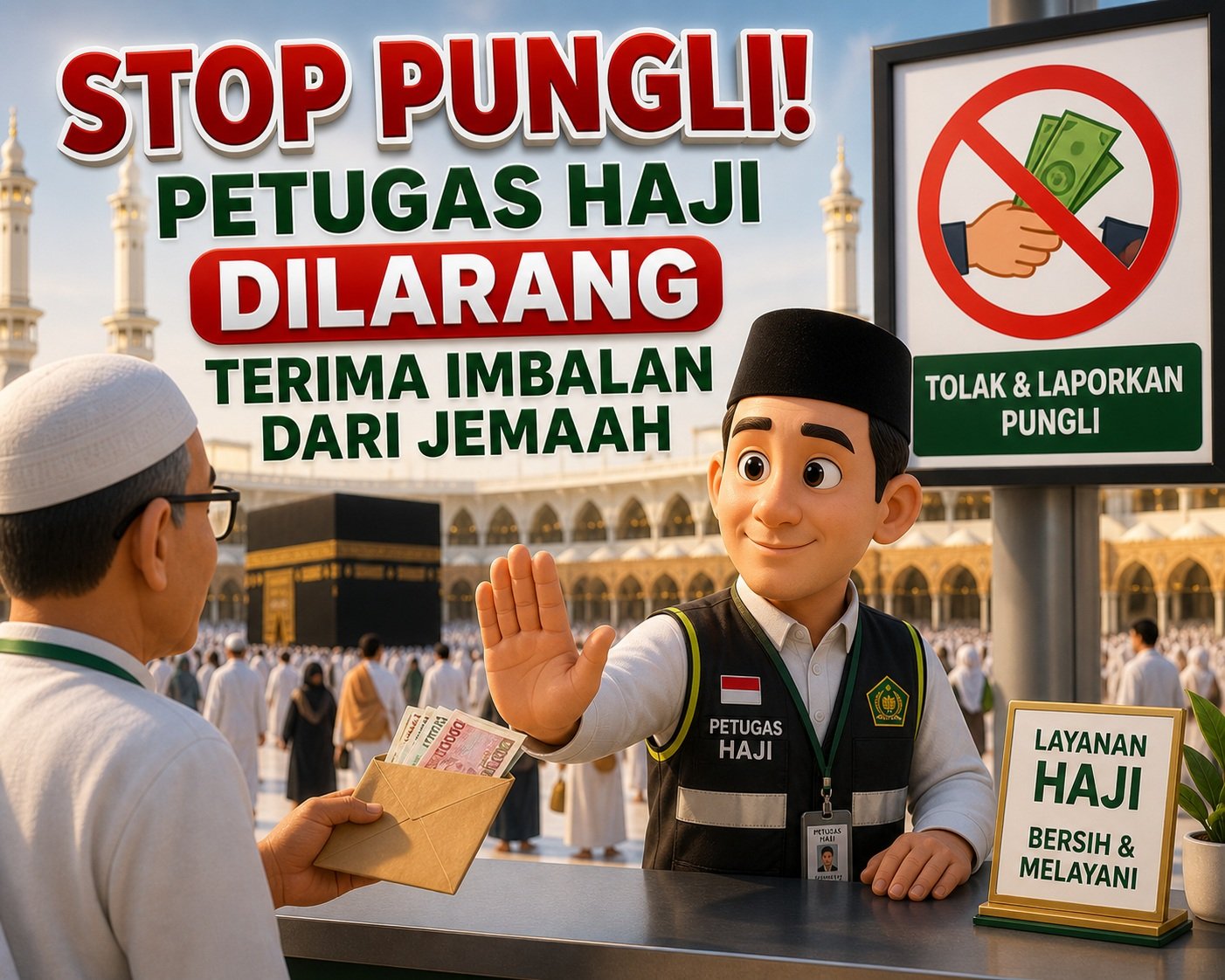 Stop Pungli! Petugas Haji Dilarang Terima Imbalan dari Jemaah