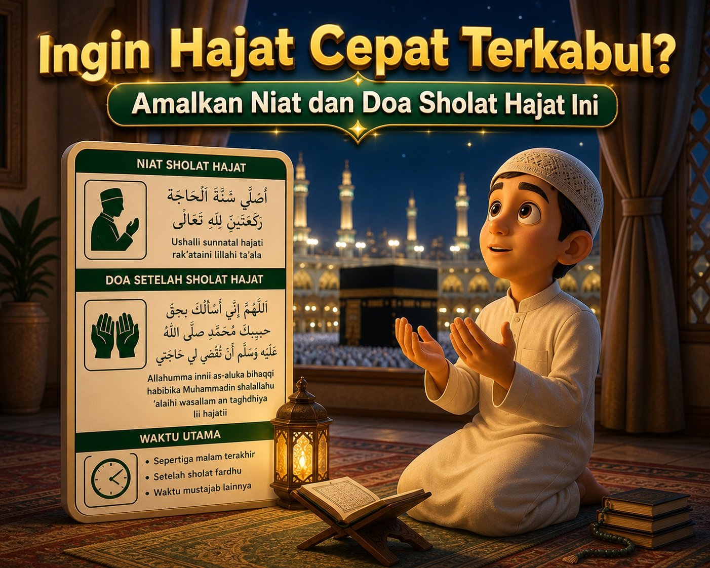 Ingin Hajat Cepat Terkabul? Amalkan Niat dan Doa Sholat Hajat Ini