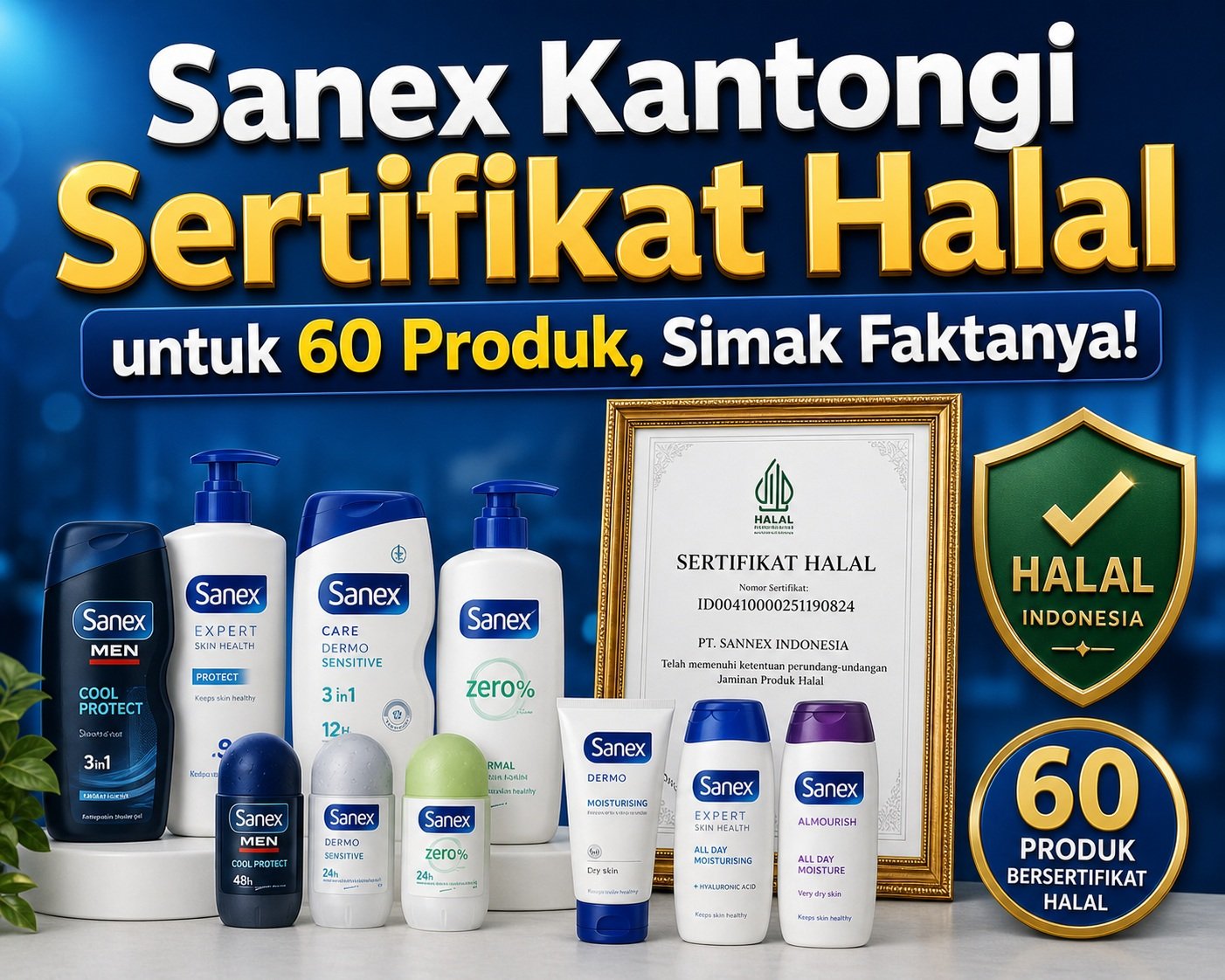 Sanex Kantongi Sertifikat Halal untuk 60 Produk, Simak Faktanya!