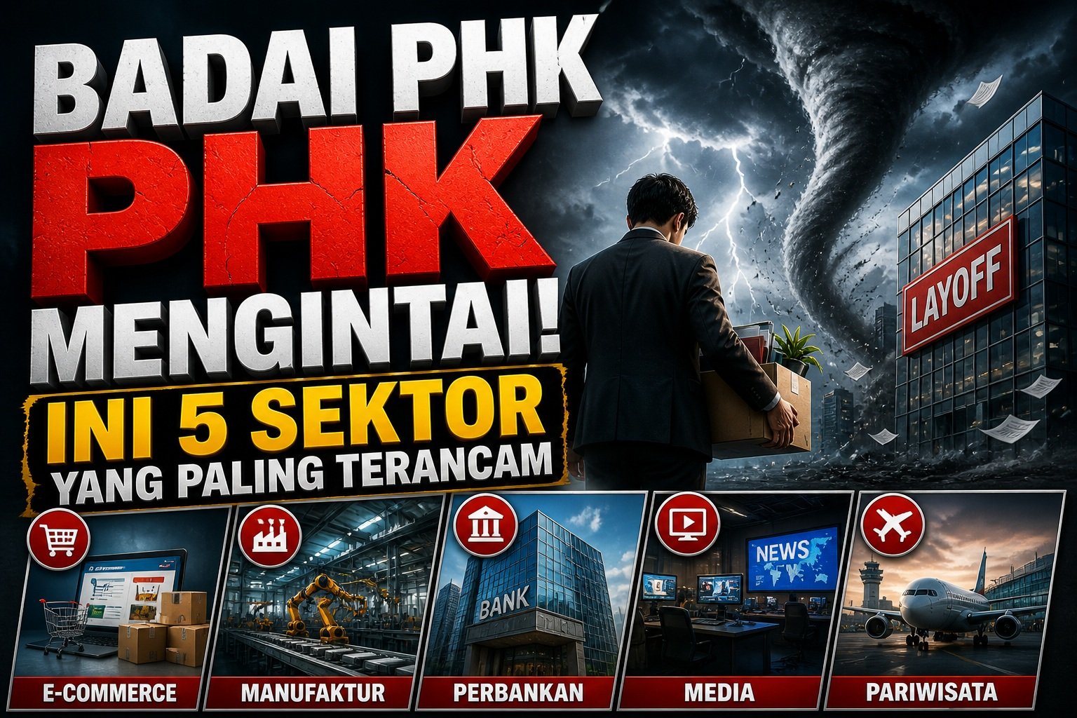 Badai PHK Mengintai! Ini 5 Sektor yang Paling Terancam