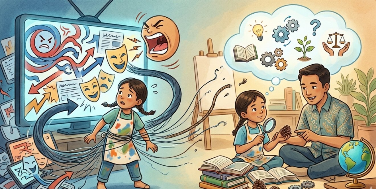 Raising Independent Thinkers: Cara Melatih Anak agar Tidak Gampang Disetir oleh Narasi Media