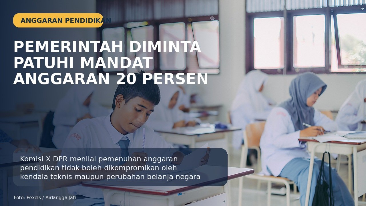 Komisi X Desak Pemerintah Penuhi Anggaran Pendidikan 20 Persen dari APBN