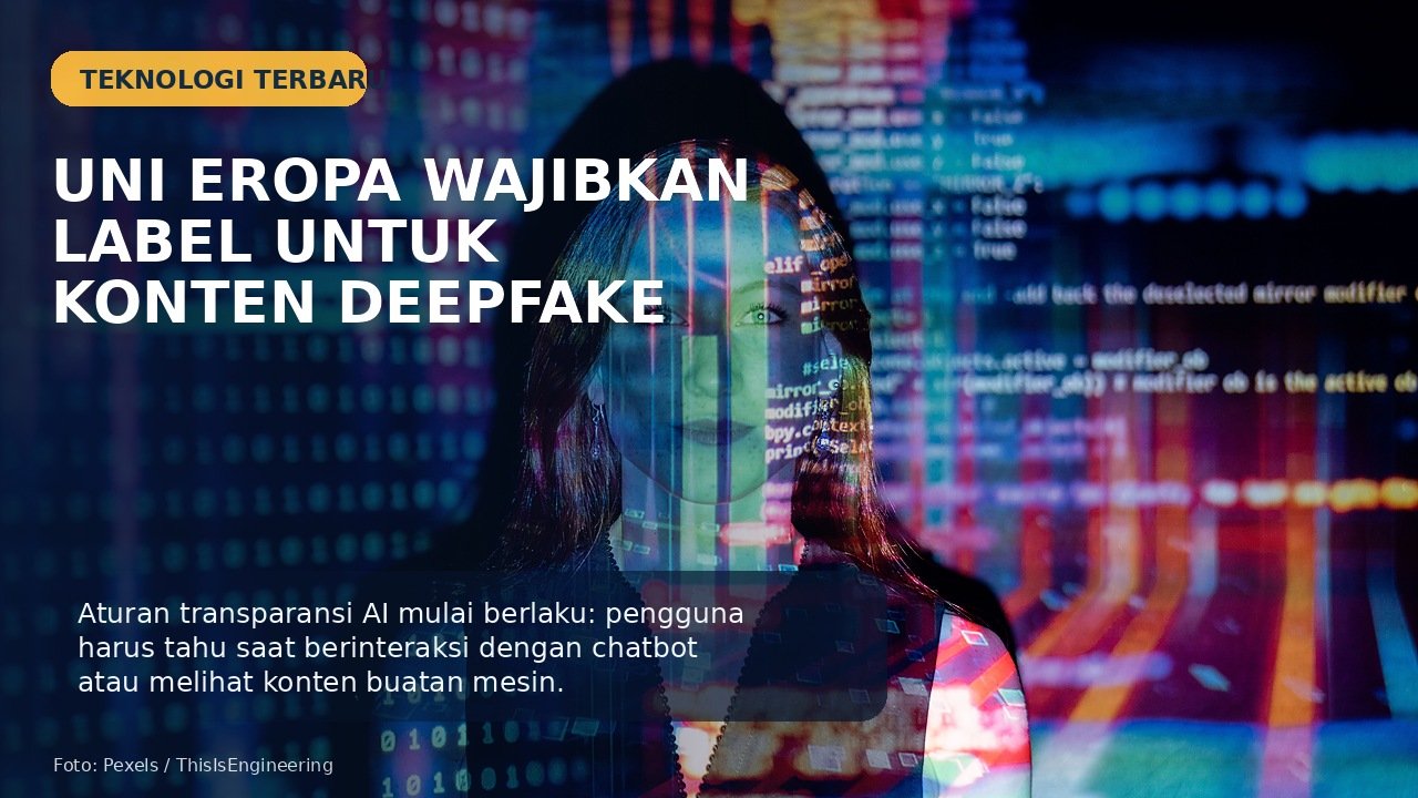 Uni Eropa Wajibkan Label Konten AI dan Deepfake, Pelanggar Terancam Denda