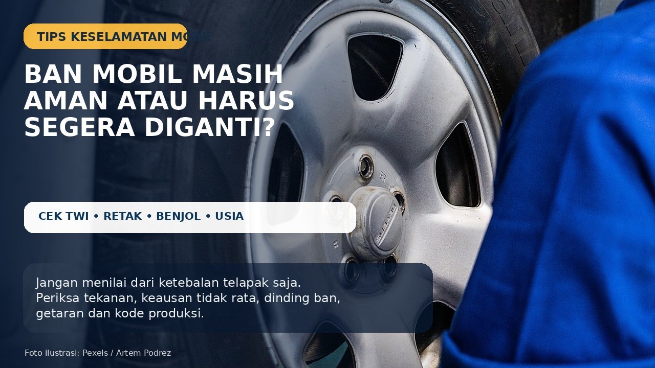 Ban Mobil Masih Aman atau Harus Diganti? Kenali 7 Tanda dan Cara Mengeceknya