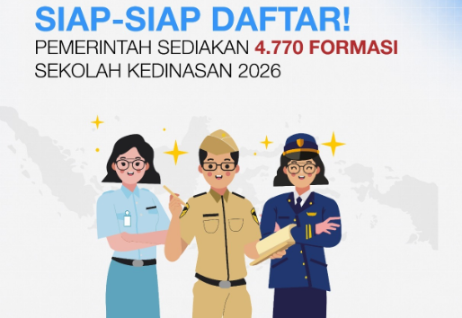 Pendaftaran Sekolah Kedinasan 2026 Dibuka, Ada 4.770 Formasi di Sembilan Instansi