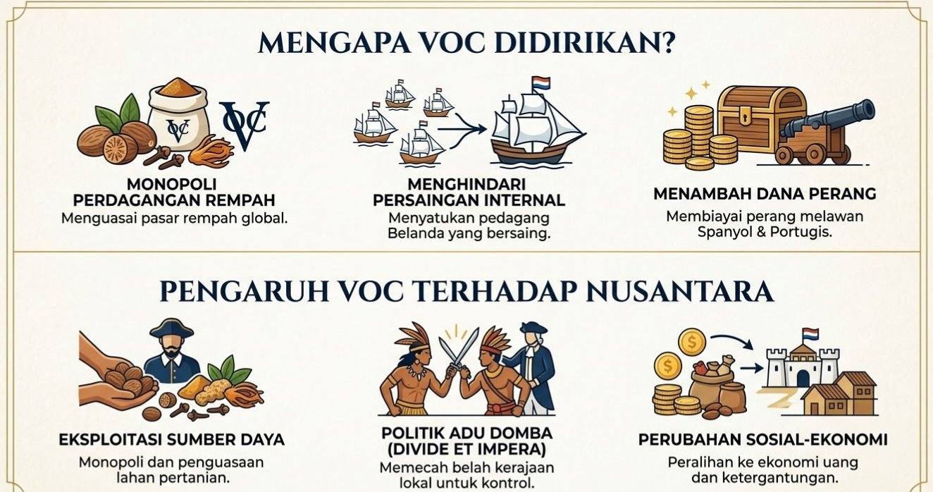Mengapa VOC Didirikan dan Bagaimana Pengaruhnya terhadap Nusantara?