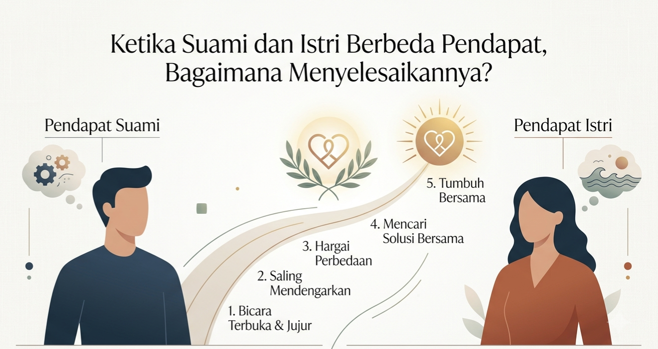 Ketika Suami dan Istri Berbeda Pendapat, Bagaimana Menyelesaikannya?