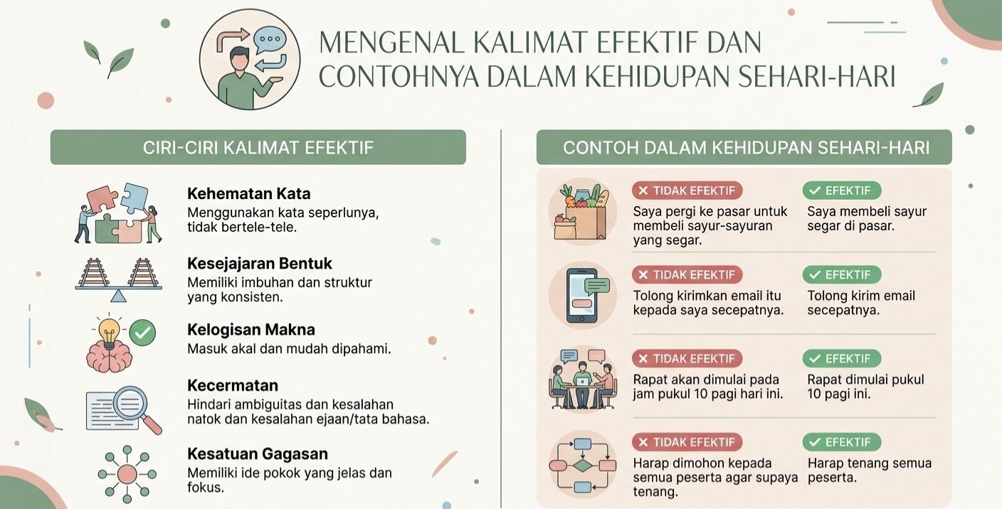 Mengenal Kalimat Efektif dan Contohnya dalam Kehidupan Sehari-hari