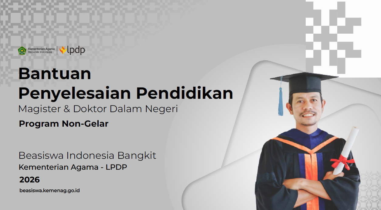 Kabar Baik Mahasiswa S2-S3! Kemenag-LPDP Buka Bantuan Studi hingga Rp25 Juta, Ini Cara Mendapatkannya