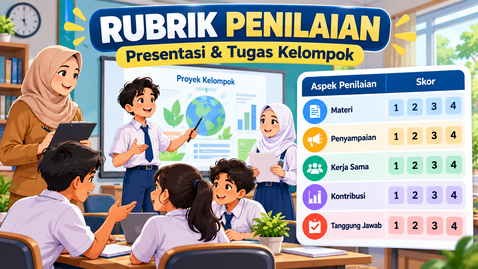 Cara Membuat Rubrik Penilaian Presentasi dan Tugas Kelompok untuk Guru