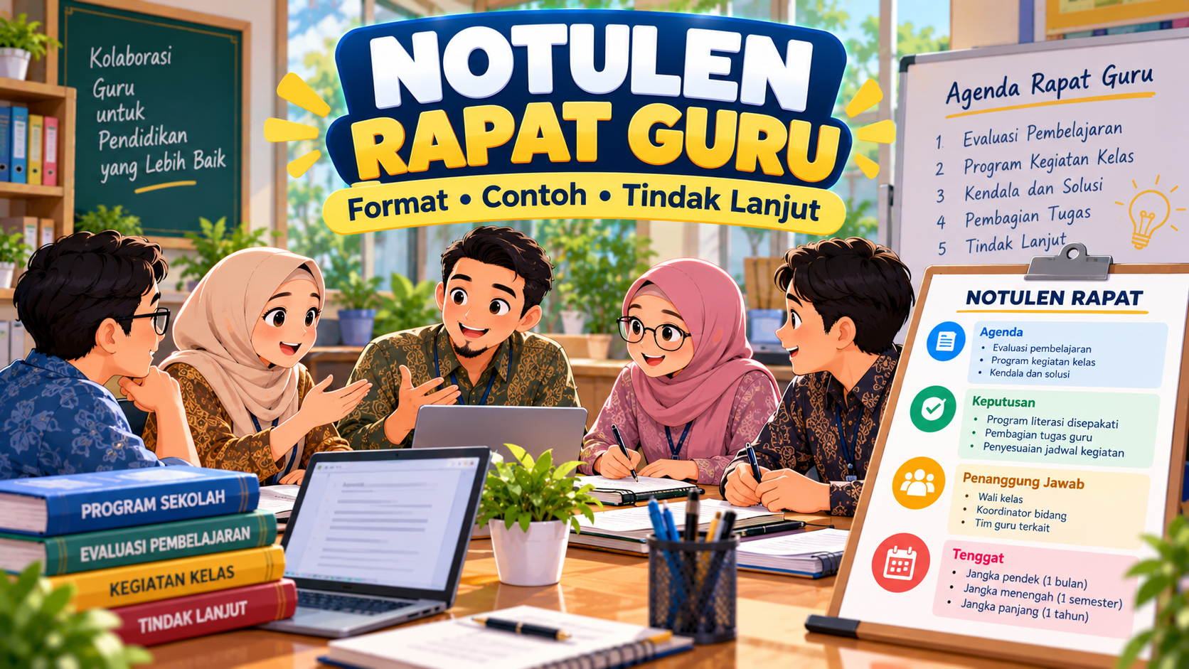 Cara Membuat Notulen Rapat Guru, Lengkap dengan Format dan Contoh Pengisiannya