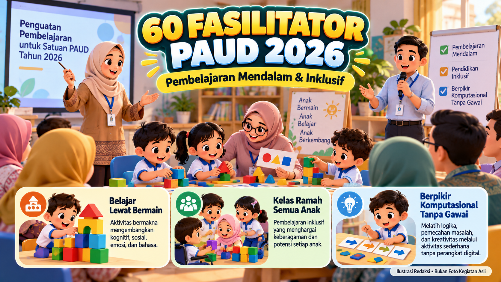 Kemendikdasmen Siapkan 60 Fasilitator PAUD 2026, Perkuat Pembelajaran Mendalam dan Inklusif