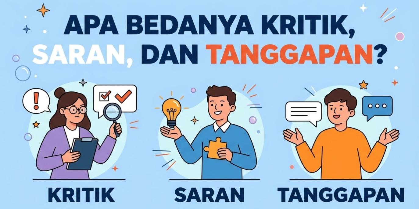 Apa Bedanya Kritik, Saran, dan Tanggapan?