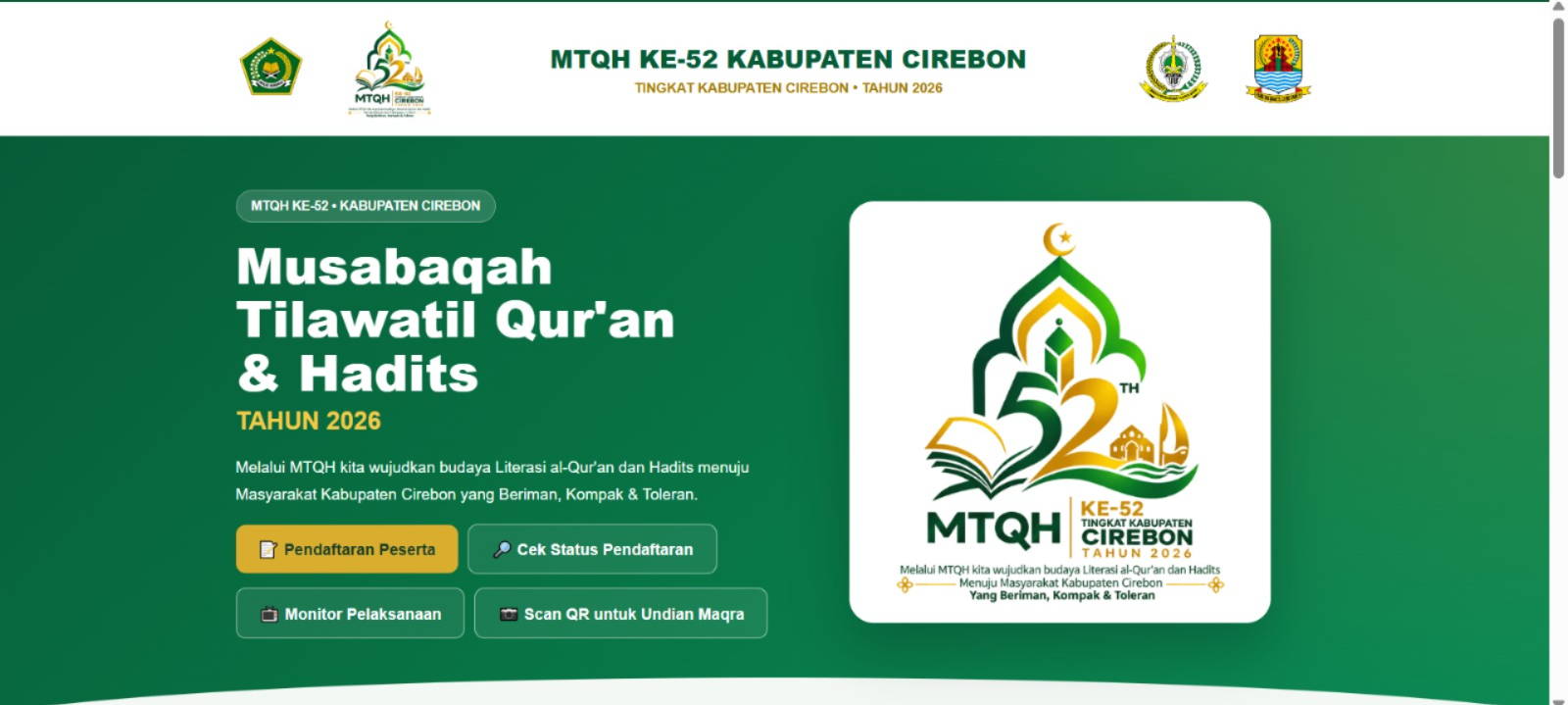 Transformasi Digital MTQH Ke-52, Kemenag Kabupaten Cirebon Optimalkan Layanan Administrasi dengan QR KDR