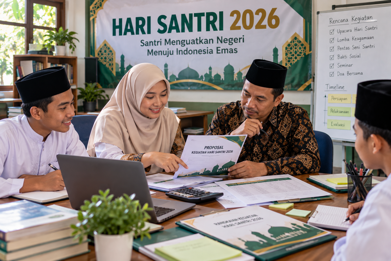 Contoh Proposal Kegiatan Hari Santri 2026 di Sekolah dan Pesantren, Lengkap dengan Rencana Anggaran