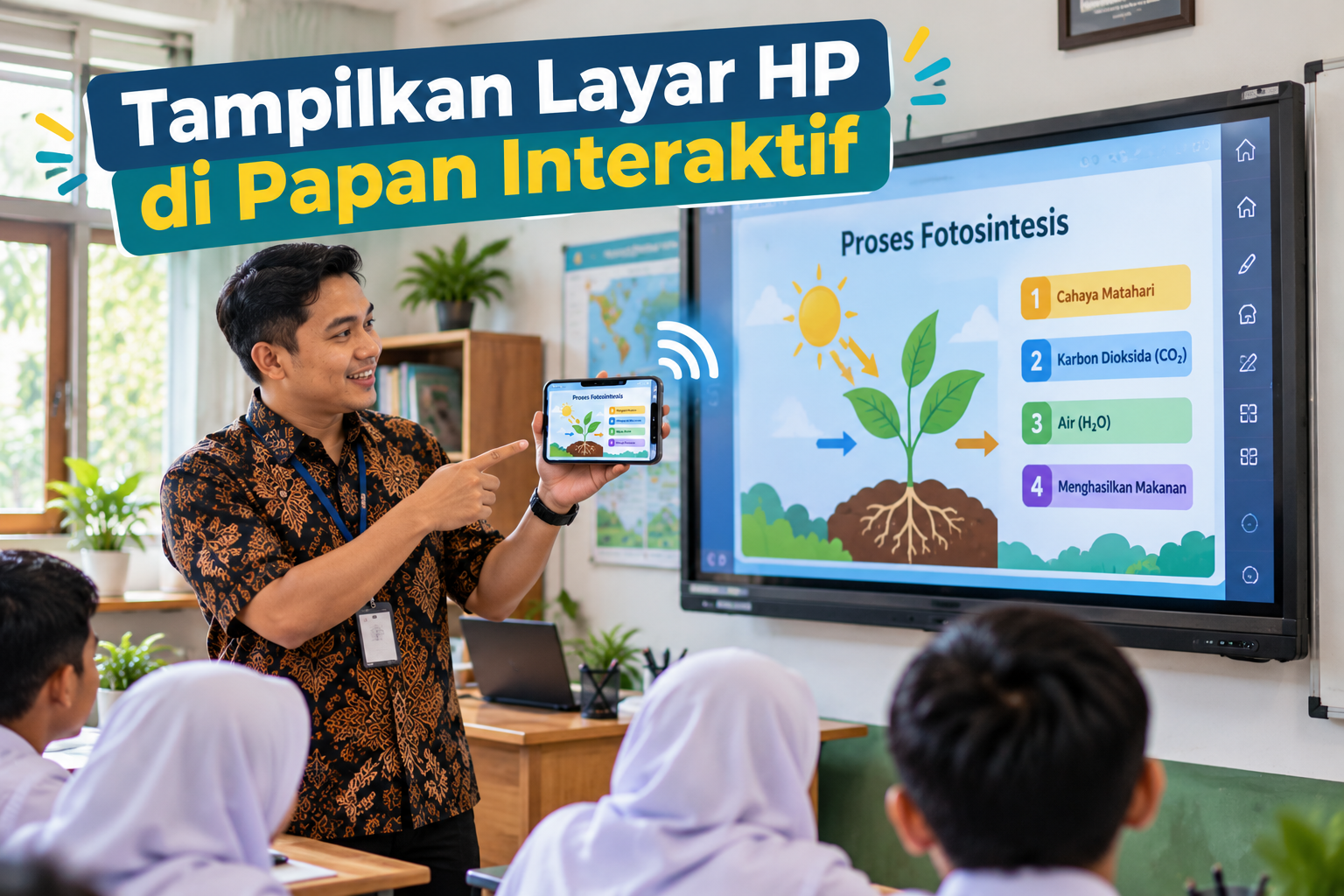 Cara Membuat Layar HP Tampil di Papan Interaktif Digital: Periksa Kompatibilitas dan Pilihan Koneksi