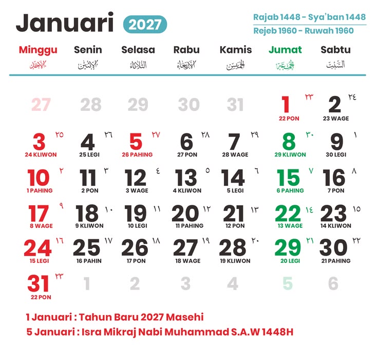 iap-Siap Kalap Liburan! Ini Bocoran Lengkap Libur Nasional & Cuti Bersama 2027 yang Perlu Kamu Catat Sekarang