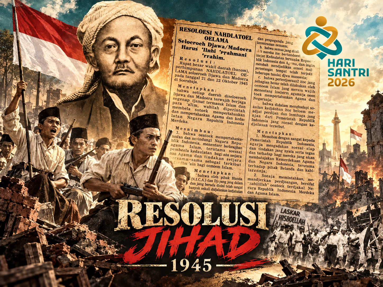 Teks Resolusi Jihad 22 Oktober 1945 Lengkap, Naskah Asli dan Maknanya