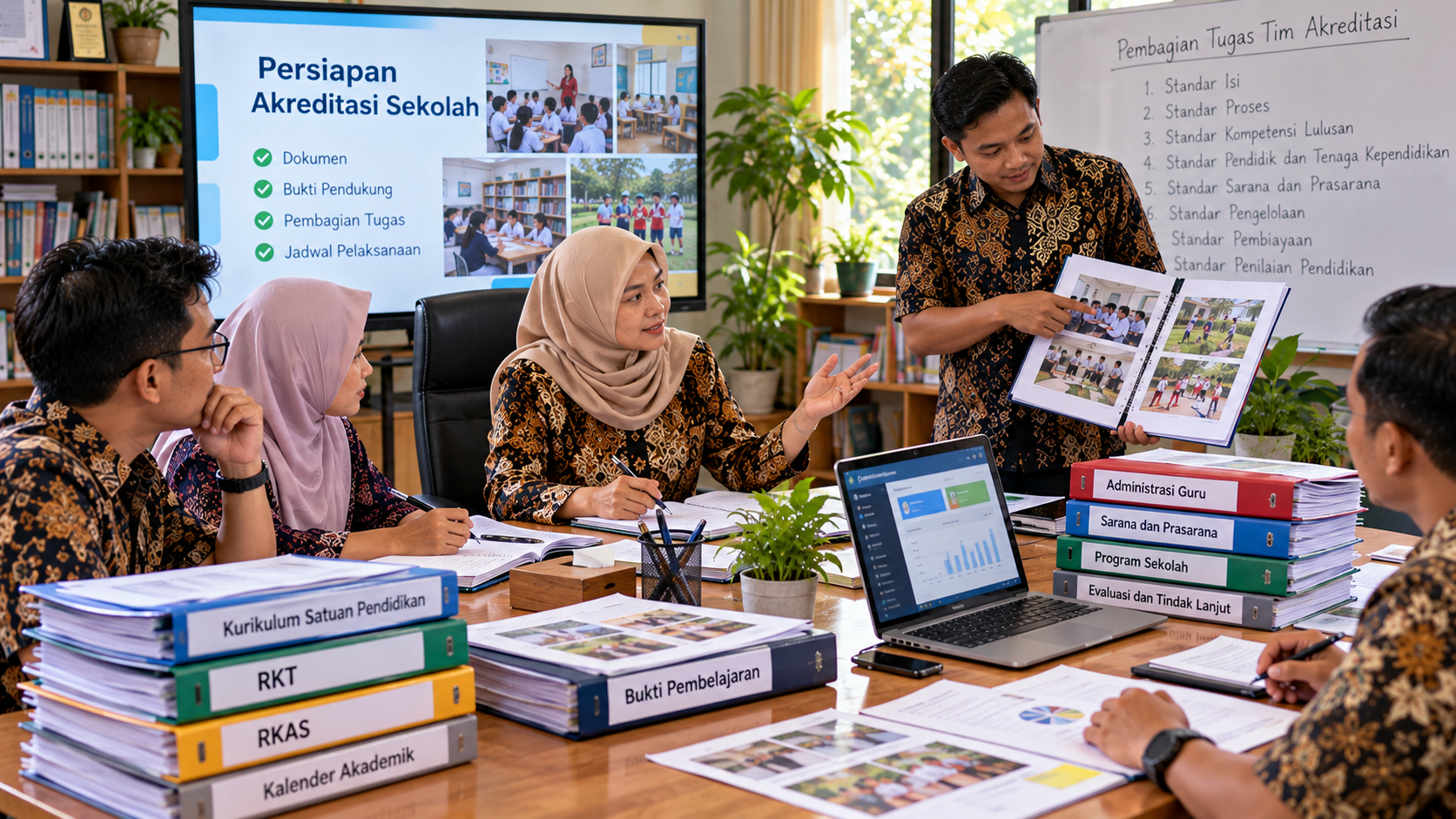 Persiapan Akreditasi Sekolah: Dokumen, Bukti Pendukung, dan Pembagian Tugas Tim