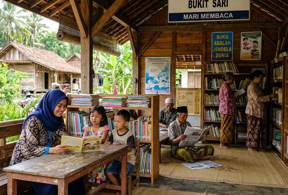 Bupati Cirebon Resmikan Kampung Literasi Desa Cibogo Waled, Warga Bisa Belajar Ecoprint hingga Pemasaran Digital