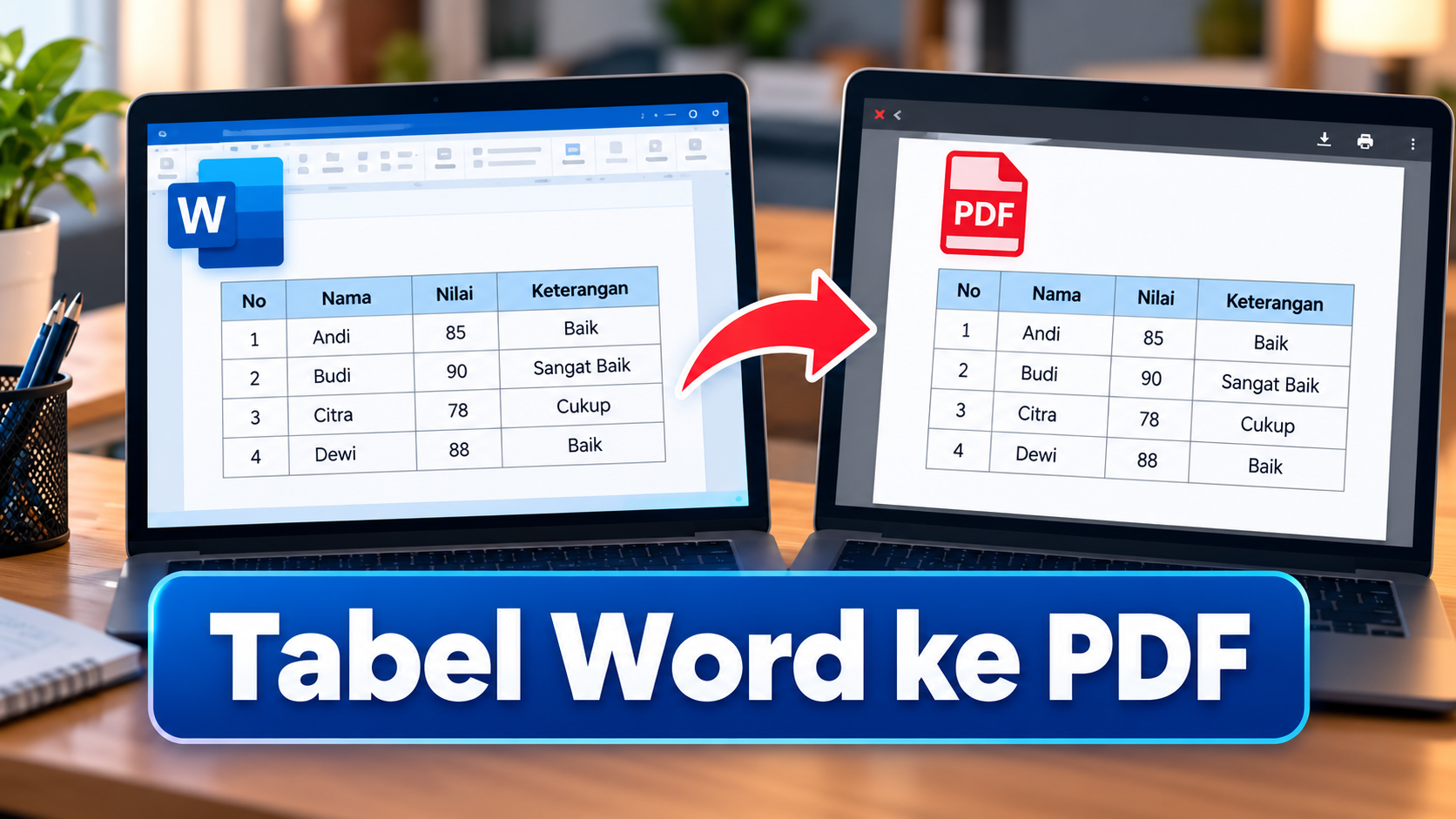 Tabel Word Berantakan setelah Diubah ke PDF? Ini Pengaturan yang Perlu Dicek