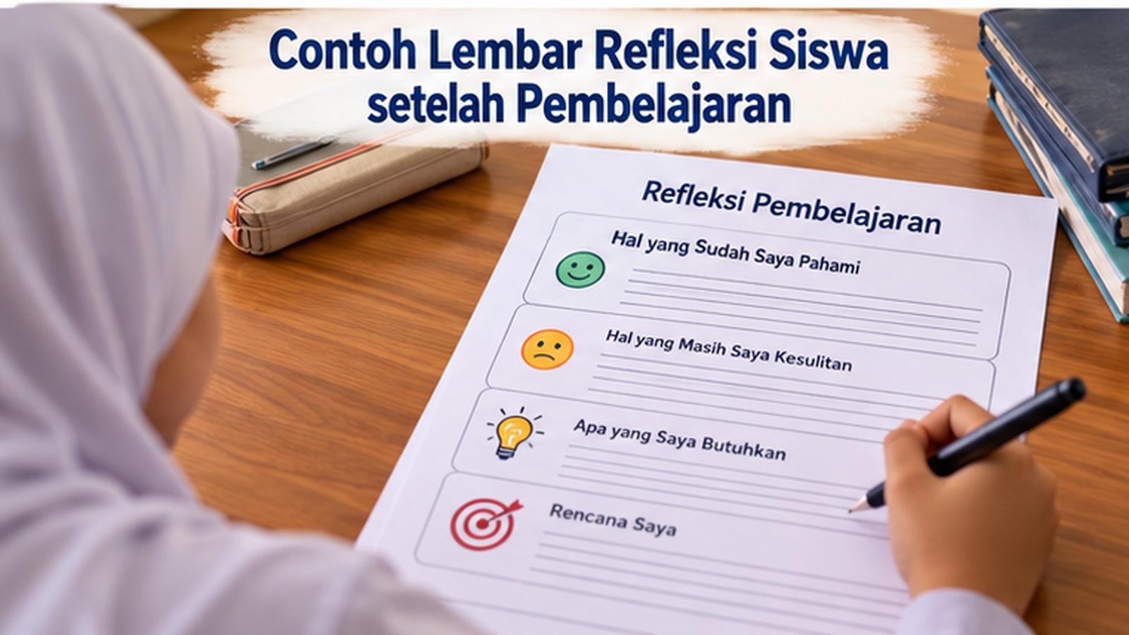 Contoh Lembar Refleksi Siswa setelah Pembelajaran untuk Mengetahui Kesulitan dan Kebutuhannya