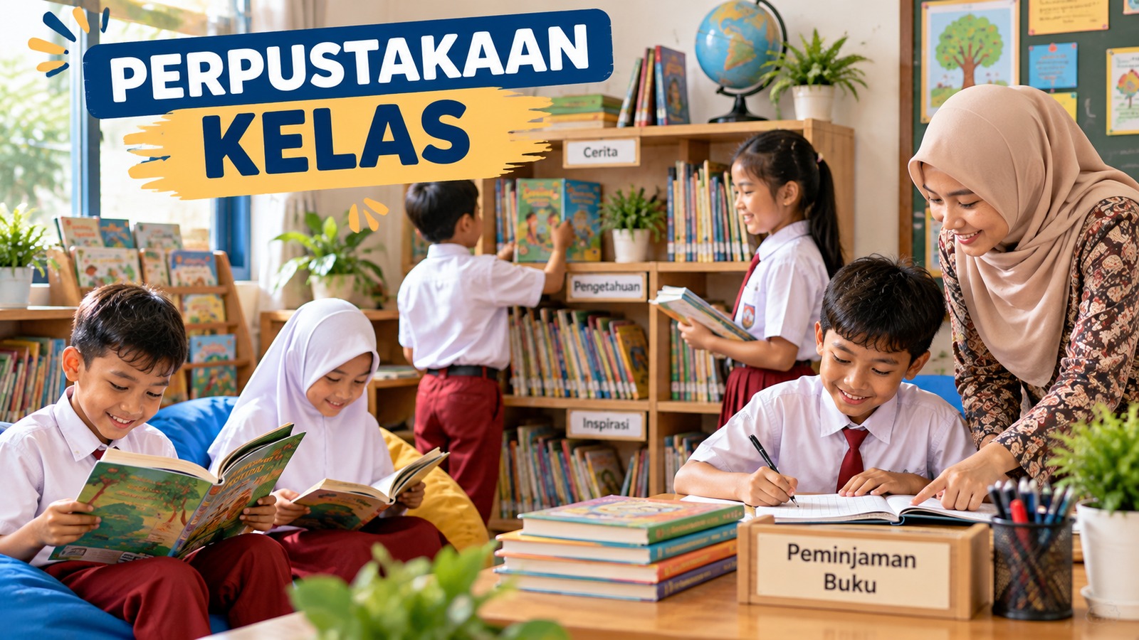 Contoh Program Literasi Perpustakaan Kelas yang Melibatkan Siswa sebagai Pengelola