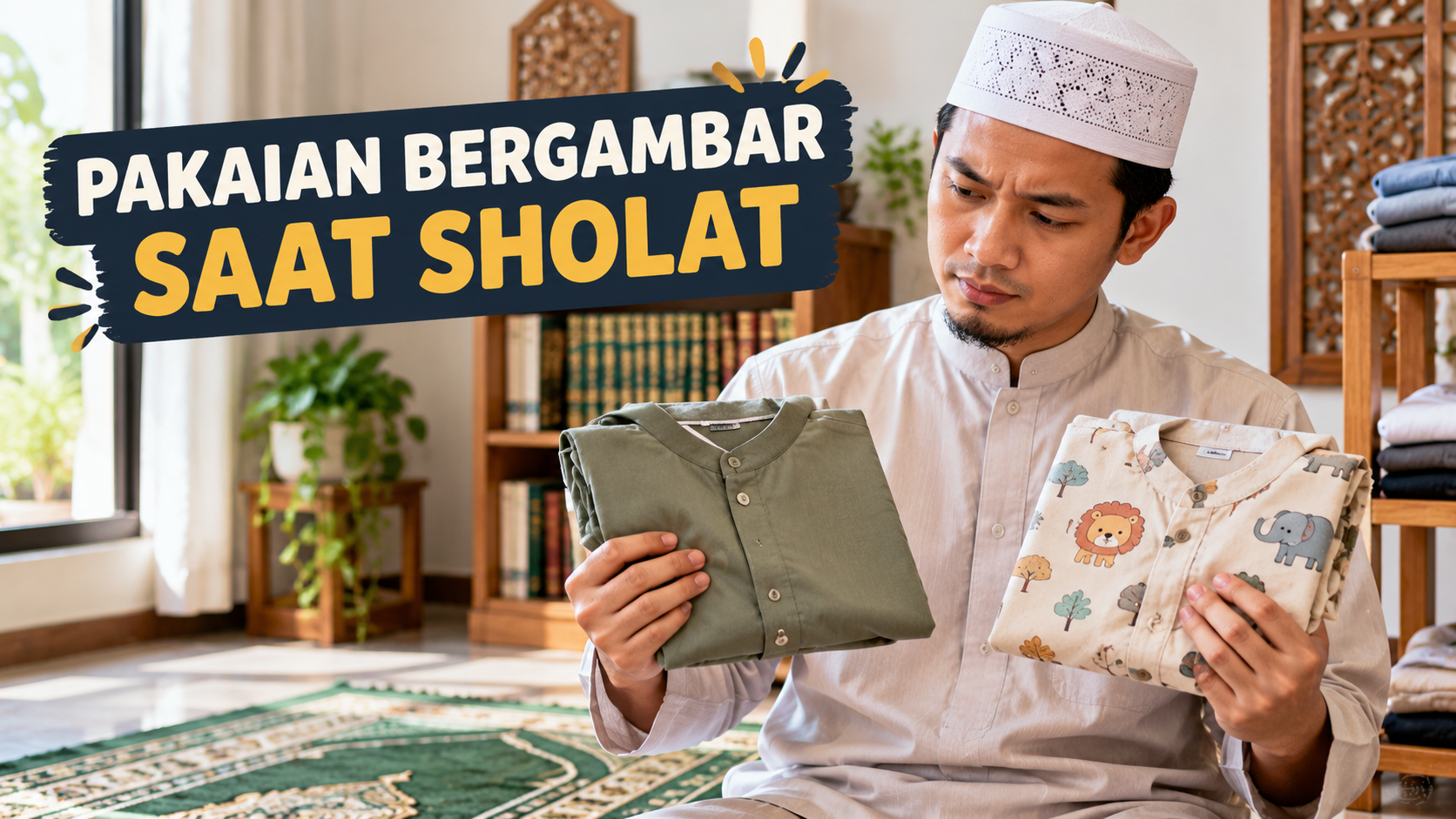 Hukum Sholat dengan Pakaian Bergambar Makhluk Bernyawa, Apakah Tetap Sah?