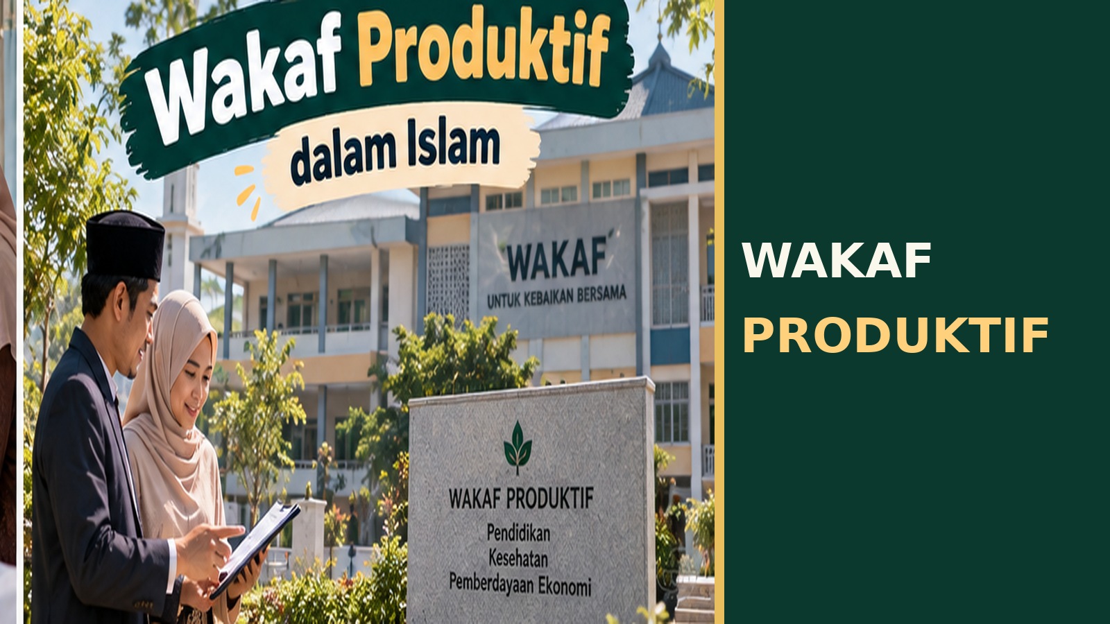 Apa Itu Wakaf Produktif? Contoh Pengelolaan dan Perbedaannya dengan Wakaf Konsumtif