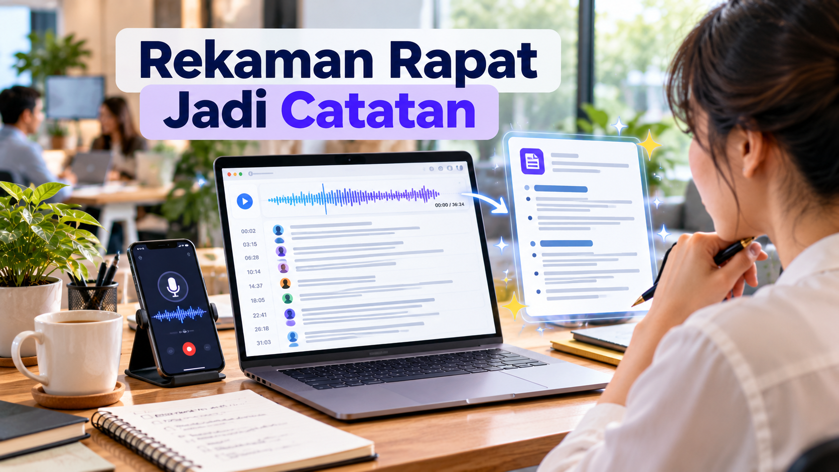Cara Mengubah Rekaman Rapat Menjadi Catatan Tertulis dan Memeriksa Ketepatan Hasilnya